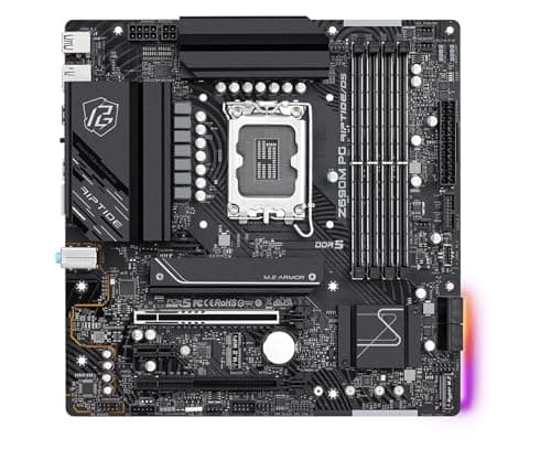 Image of desktop motherboard Fit For ASRock Z690M PG RIPTIDE/D5 Motherboard LGA1700 Intel Z690 DDR5 NVMe SSD M.2 Micro ATX Support 14700 14400 13700 12900 Cpu