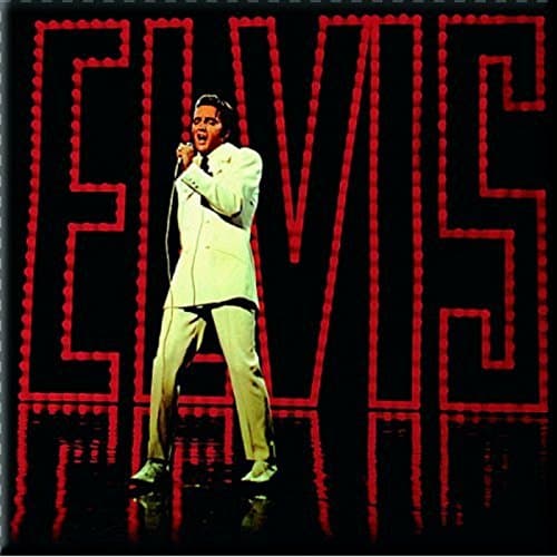 Image of Elvis Presley Metal Fridge Magnet 1968 Special Album Cover Fan Gift Official