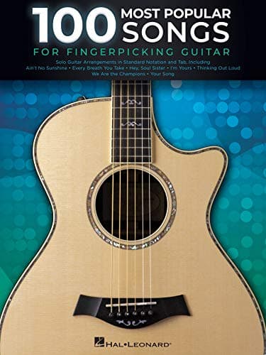 Image of 100 Most Popular Songs for Fingerpicking Guitar: Solo Guitar Arrangements in Standard Notation and Tab