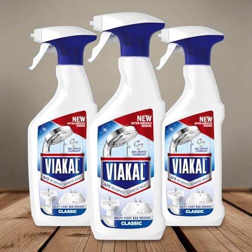 Image of 3 x 500ml Viakal ORIGINAL CLASSIC All Purpose Cleaner Limescale Remover Bathroom Spray