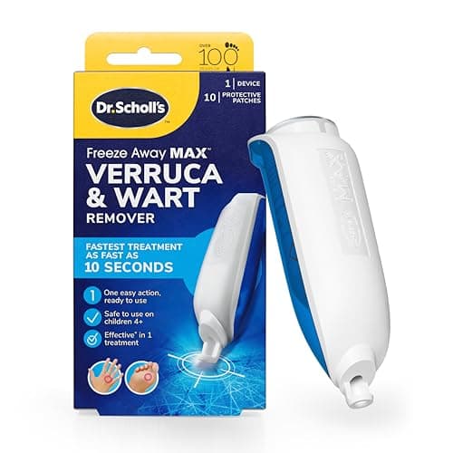 Image of Dr. Scholl's Freeze Away Max Verruca and Wart Remover for Hands and Feet - As Fast As 10 Seconds to Treat Warts and Verrucas, Safe for Children Aged 4 and Above