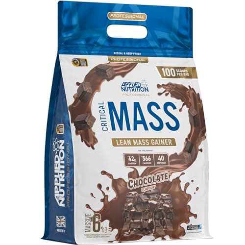 Image of Applied Nutrition Critical Mass Professional - Weight Gain Protein Powder, High Calorie Weight Gainer, Lean Mass (6kg - 40 Servings) (Chocolate)