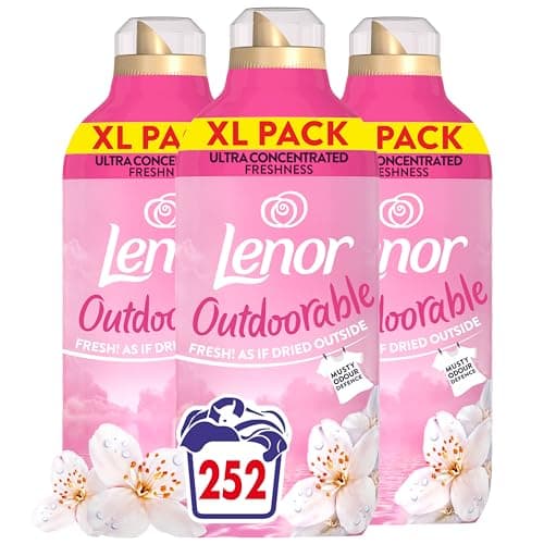 Image of Lenor Outdoorable Fabric Conditioner 84 Washes, 1.176l, Dreamy Jasmine, Ultra Concentrated Freshness (Pack of 3)