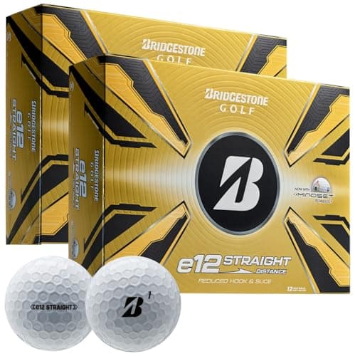 Image of Bridgestone Golf e12 Straight White Double Dozen