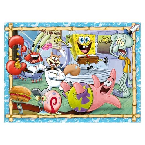 Image of Ravensburger Spongebob Squarepants XXL 200 piece Jigsaw Puzzle for Adults and Kids Age 8 Years Up