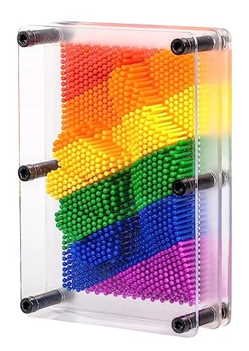 Image of Tobar Rainbow Pin Art Retro Desktop Toy
