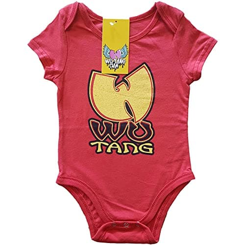 Image of Wu Tang Clan Sleepsuit Wu-Tang Logo Nue Official Red 0 to 24 Months