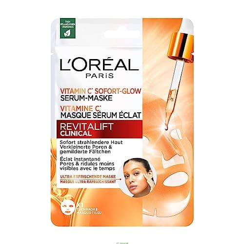 Image of L'Oréal Paris Revitalift Clinical Vitamin C Mask, Eclat, Pores, Wrinkles