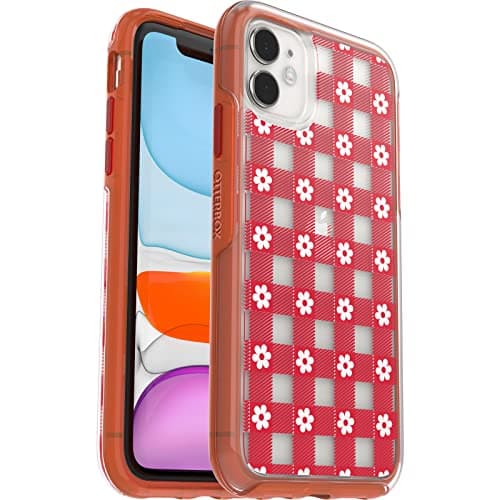 Image of OtterBox Symmetry Clear iPhone 11 Case, Shockproof, Drop-Proof, Protective Slim Case, 3X Military Standard Tested, Picnic Daisy