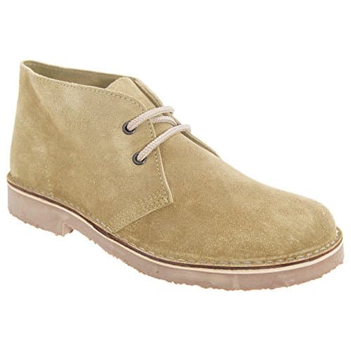 Image of Mens ROAMERS ROUND TOE DESERT BOOTS , Camel, 7 UK