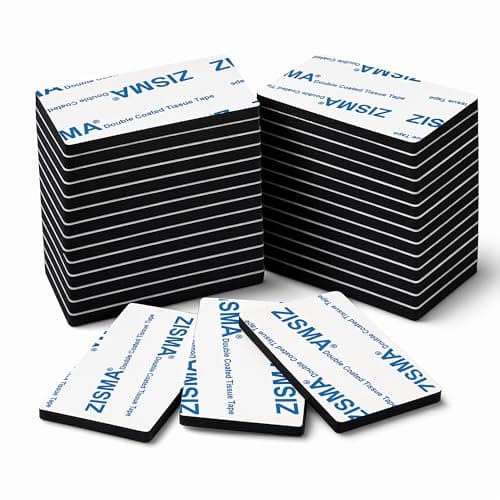 Image of ZISMA Double Sided Sticky Tape 50 Pcs Heavy Duty Strong Mounting Adhesive Foam Pads Waterproof Rectangle (50mm x 30mm)