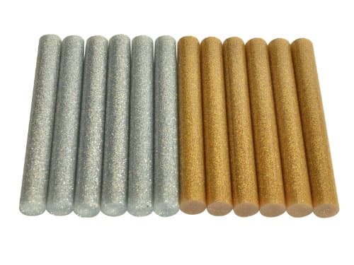 Image of Stanley 170437 Low Temp Glue Sticks - Silver/ Gold (12 Pieces)