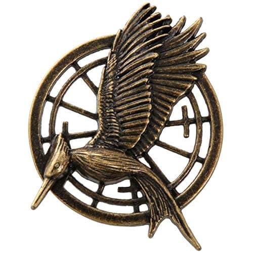 Image of Brooch The Hunger Games: Catching Fire Mockingjay Pin Prop Replica Bronze Pin
