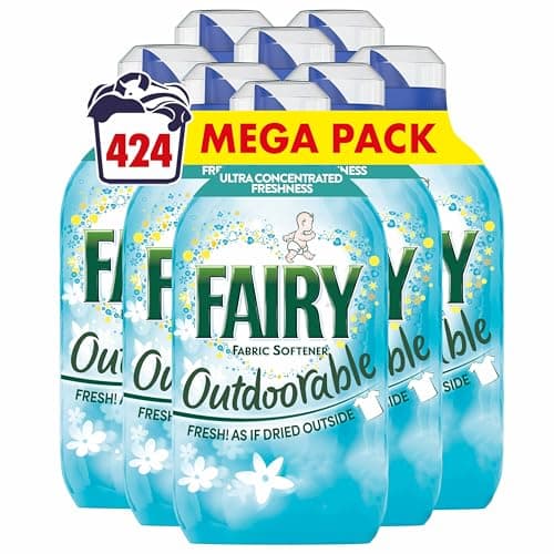 Image of Fairy Outdoorable Fabric Conditioner 424 Washes (8x53), Ultra Concentrated Formula For Sensitive Skin & Dermatologically Tested