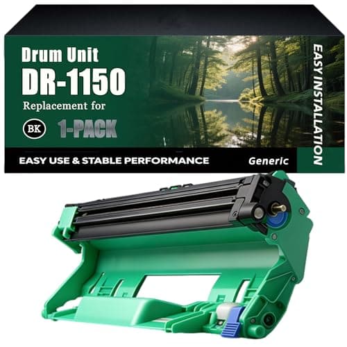 Image of DR-1150 Drum Unit Work for Brother HL-L1240W HL-1242W HL-1242WXL DCP-L1640W DCP-L1642W Printers, High-Capacity 10000 Pages, Clear lines (1 Pack Black)