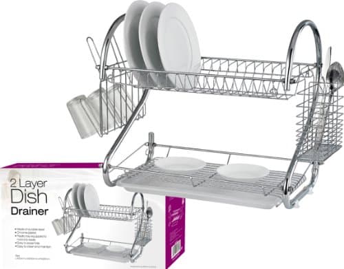 Image of PRIMA 2-Tier Dish Drainer, Chrome
