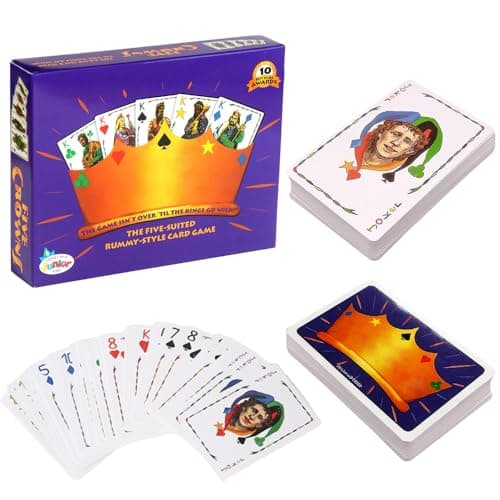 Image of NAVESO Card Games Crown, Crown Playing Cards, Cro-wn Poker, Card Games for Families, Ca-rd Gam-es for 1 to 7 Players, Essential C-ard Game-s for Young Adults, Bring Joy to Friends