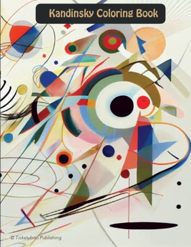 Image of Kandinsky Coloring Book: Abstarct coloring pages in the style of W. Kandinsky