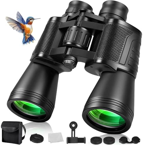Image of 20x50 High Powered Binoculars for Adults, Compact HD Binoculars Powerful with Clear Low Light Vision for Bird Watching Stargazing Hunting Travelling