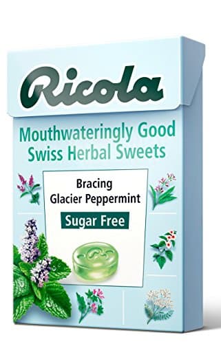 Image of Ricola Box Sugar Free Glacier Peppermint, 45 g, Pack of 10