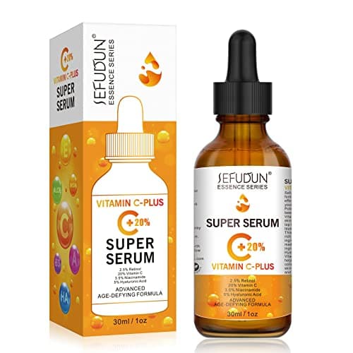 Image of Premium 20% Vitamin C Serum for Face with Hyaluronic Acid (30 ml), Anti Aging & Wrinkle Facial Serum for Women & Men, Antioxidant, Fades Dark Spot, Boost Skin Collagen, Hydrate & Brighten
