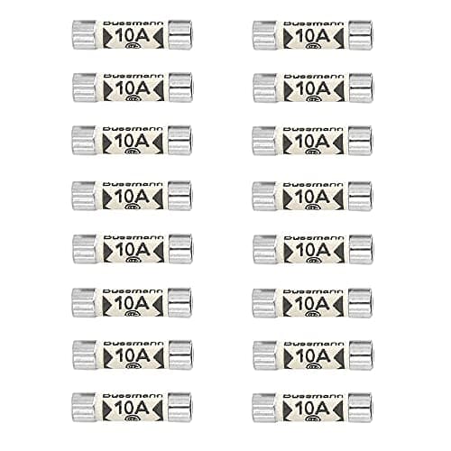 Image of QitinDasen 16Pcs BS1362 Fuses, 10A Cartridge Fuse, 25 X 6.3mm Ceramic Tube Fuses, 240V Household Mains Plug Fuse