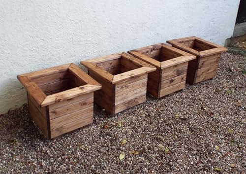 Image of Charles Taylor 4 Piece Country Regular SQ Garden Planter