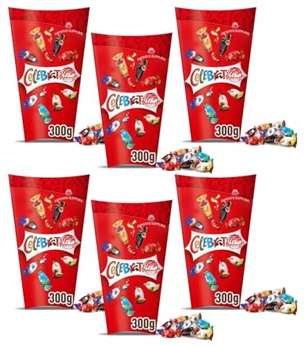 Image of Dairy Milk Heroes & Roses Chocolate Box 290g & NewCelebrations Chocolates Box 300g, An Assortment of Chocolates Perfect For Christmas & New Year (x6, Celebrations Chocolate Box)