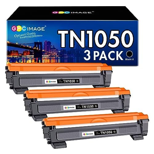 Image of GPC Image TN1050 Toner Cartridges Compatible for Brother TN1050-Black Toner Cartridges for HL-1112 HL-1110 DCP-1610W DCP-1510 HL-1210W MFC-1810 HL-1212W MFC-1910W DCP-1612W DCP-1512 (Black, 3-Pack)