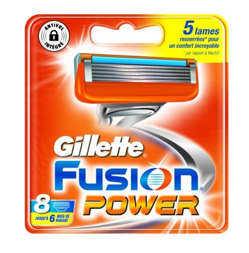 Image of Gillette Fusion Power Manual Razor Blades x 8 pack may vary