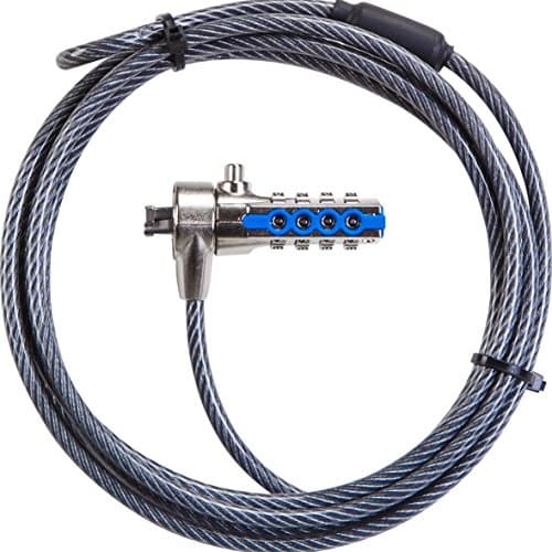 Image of Targus DEFCON T-Lock Resettable Combination Cable Lock for Laptop Computer and Desktop Security Cable (PA410E)