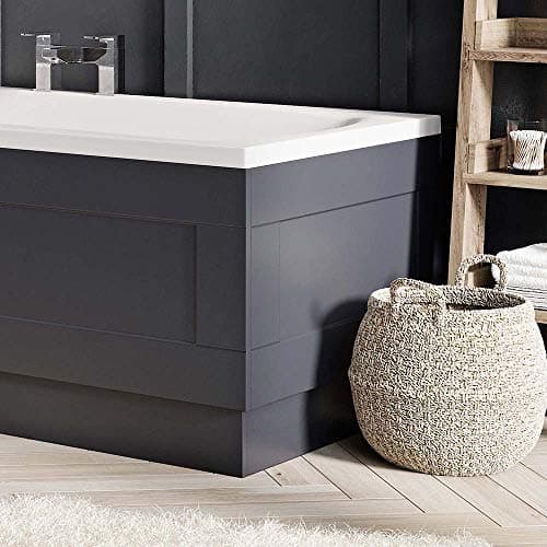 Image of Arabella Bathroom Furniture Matt End Bath Panel & Adjustable Plinth Grey 800mm