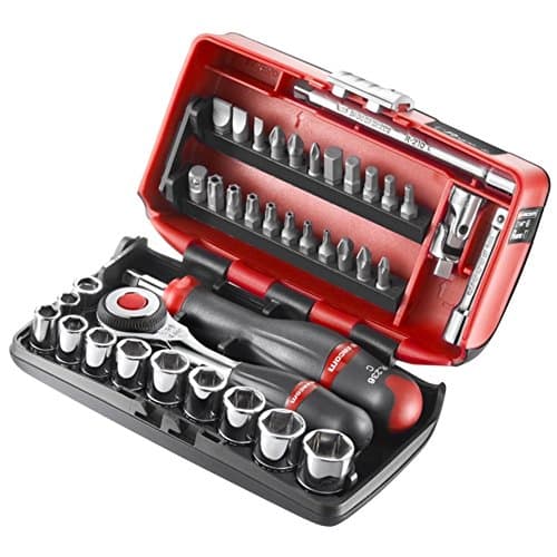 Image of FACOM R.360NANO-U1-1/4 Inch Nano Inch Socket Set - 6 Pans