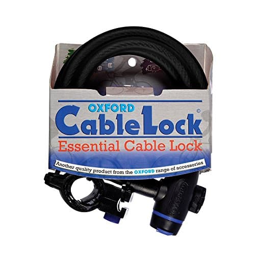 Image of Oxford Cable Bike Lock, 12mm x 1.8m - Black
