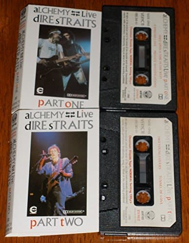 Image of DIRE STRAITS. ALCHEMY LIVE. ORIGINAL 1984 11 TRACK CHROME AUDIO CASSETTE TAPE SET WITH PAPER LABELS.