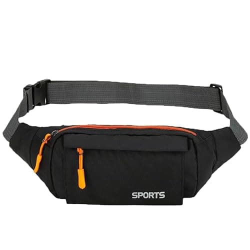 Image of Bumbag Waist Fanny Pack Running Belt for Men Ladies,Against Theft Money Belt for Outdoors Workout Hiking Traveling Gifts for Men Women (Black)