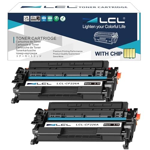 Image of LCL Compatible Toner Cartridge 26A CF226A (2 Black) Replacement for HP LaserJet Pro M402n M402d M402dn M402dne M402dw MFPM426dw M426fdn M426fdw
