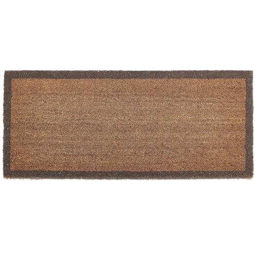 Image of My Mat Printed Coir Border Doormat, Perfect for Indoor and Outdoor Use, Large Welcome Mat for Front Door, Entryway and Patio 55x125cm