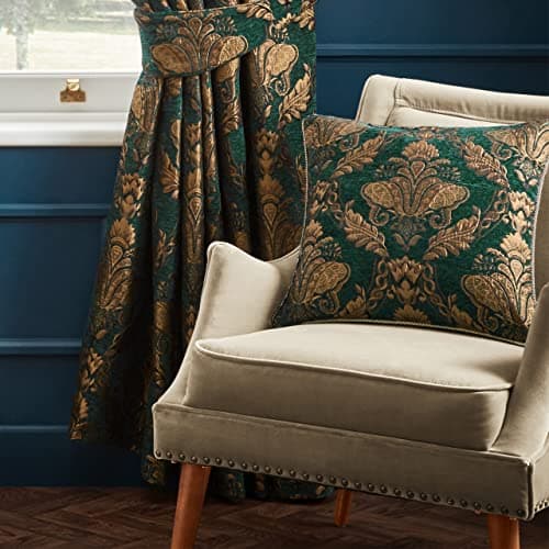 Image of Paoletti Shiraz Floral Jacquard Feather Rich Filled Cushion