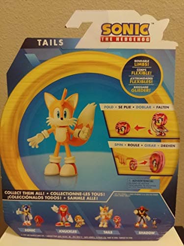 Image of Sonic The Hedgehog 4-Inch Tails Collectible Toy Action Figure