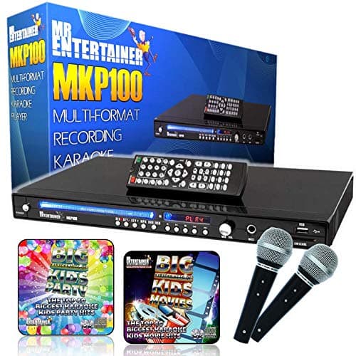Image of Mr Entertainer MKP100 Kids Childrens Party Package. CDG DVD MP3G Karaoke Machine Player with HDMI/Record/Rip/USB. Includes Kids Party & Kids Movies Songs. Disney