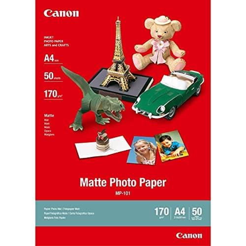 Image of Canon A4 Matte Photo Paper MP-101 (50 Sheets) - Suitable for Professional-Quality Photographs and Other Creative uses - Compatible with Canon Printers