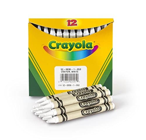 Image of Crayola Crayons, White, Single Color Crayon Refill, 12 Count Bulk Crayons, School Supplies
