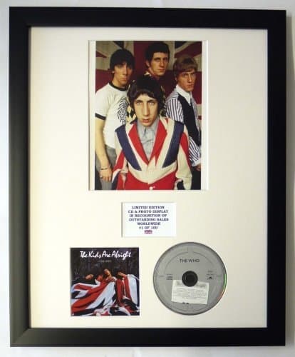 Image of THE WHO/PHOTO & CD DISPLAY LTD. EDITION OF THE ALBUM THE KIDS ARE ALRIGHT