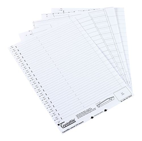 Image of Rexel Printable Inserts for Rexel Crystalfile Classic Suspension Files with Crystal Link tabs, White, Pack of 45, 3000039