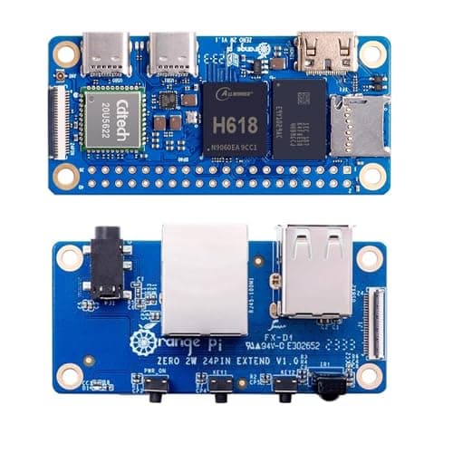 Image of Orange Pi Zero 2W 1.5GB LPDDR4 Allwinner H618 Quad-core Cortex-A53 Processor with 16MB SPI Flash Support 4K Display Run Android Ubuntu (Zero2W 1.5G+Expansion Board)