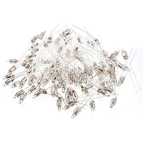Image of sourcingmap 100Pcs F4 4x10mm Bright Red Light Neon Light Bulb Indicator Lamp