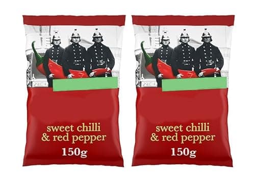 Image of Sweet Chilli & Red Pepper Sharing Crisps, 150g, Gluten Free, Suitable for Vegetarians,Pack Of 2