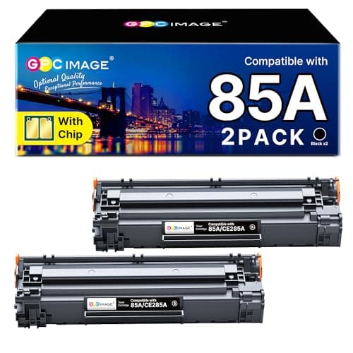 Image of GPC Image 85A Toner Compatible for HP 85A CE285A Black Toner Cartridge for P1102W P1102 P1100 P1106 M1136 M1130 M1132 M1134 M1212 M1212NF M1213NF M1132MFP M1217NFW M1134MFP M1136MFP (Black, 2-Pack)