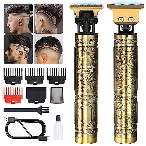Image of Hair Clippers for Men, Rechargeable Beard Trimmer with 4 Limit Combs, Grooming Kit for Barbers Haircut, USB Type-C Charging, Professional Shaver Gifts